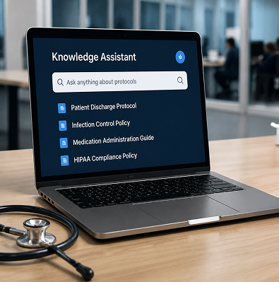 Real-Time Answers From Internal Data: A Knowledge Assistant for a Healthcare Network