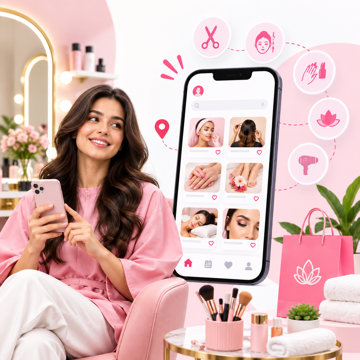 Beauty & Salon app screen