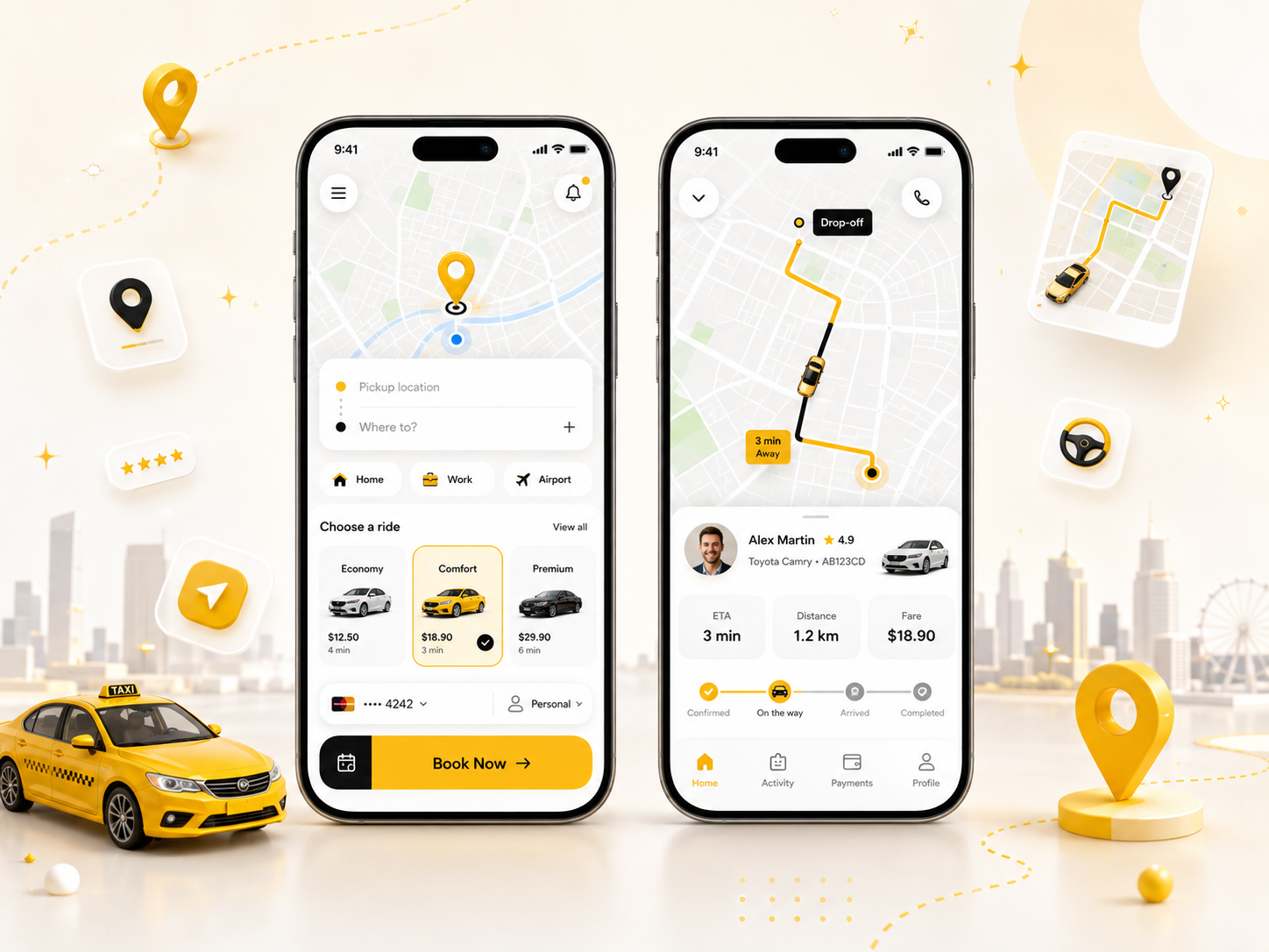 Taxi Booking App Template