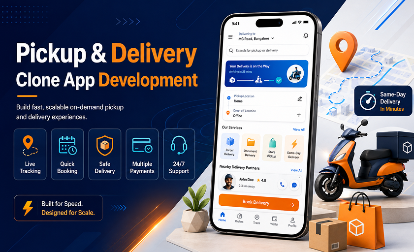 Pickup & Delivery Clone App Development