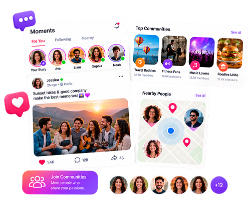 Social Dating Apps dating app screens