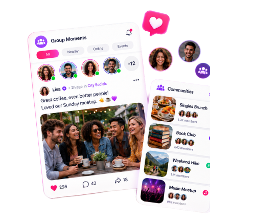Community-Based Dating Apps dating app screens