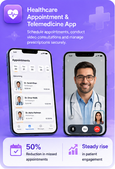 Healthcare Appointment & Telemedicine App