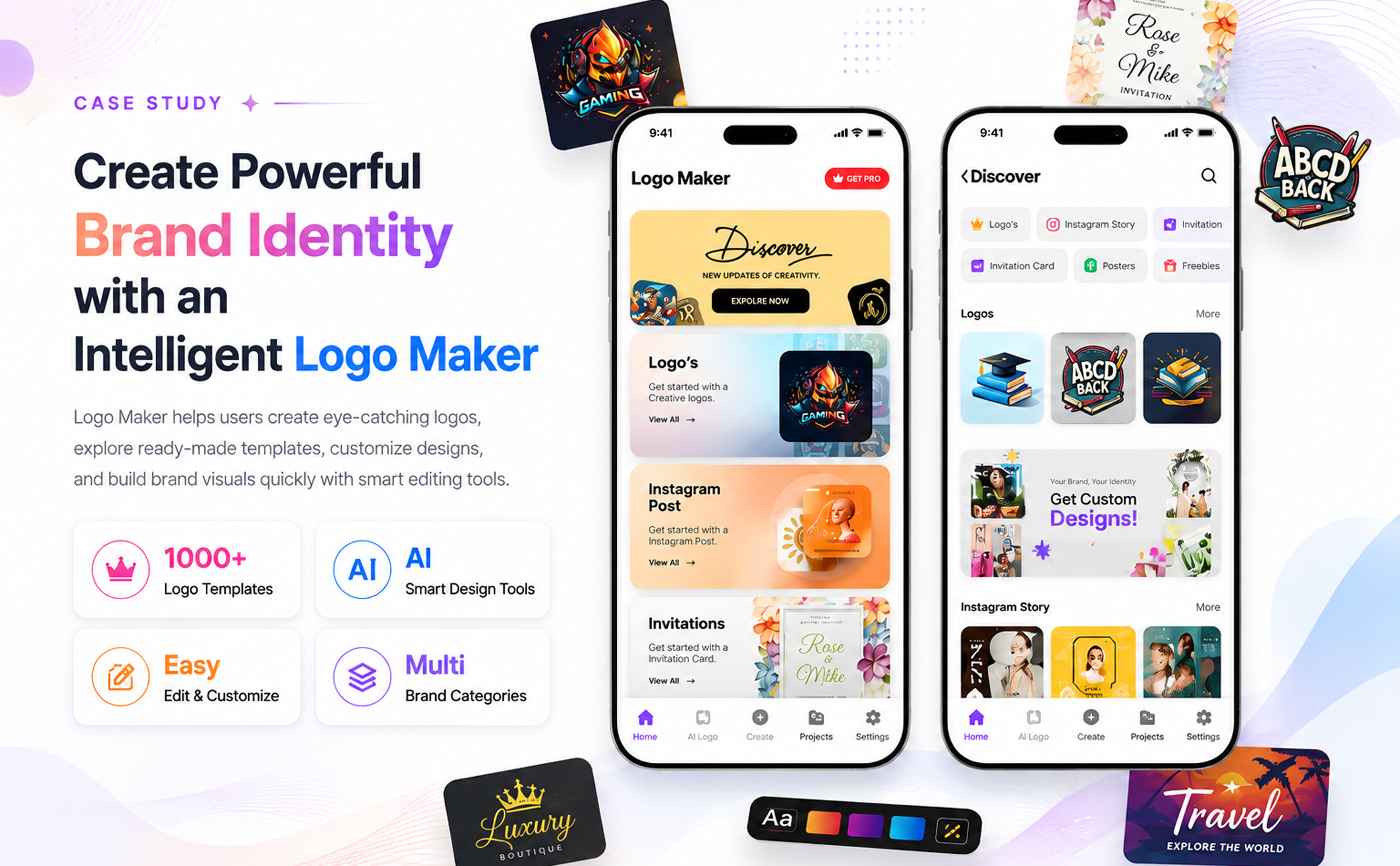 Logo maker app case study