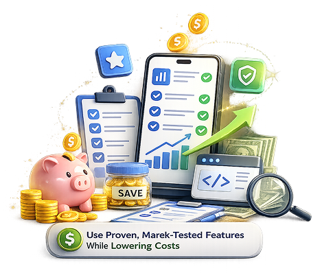 Lower Development Cost