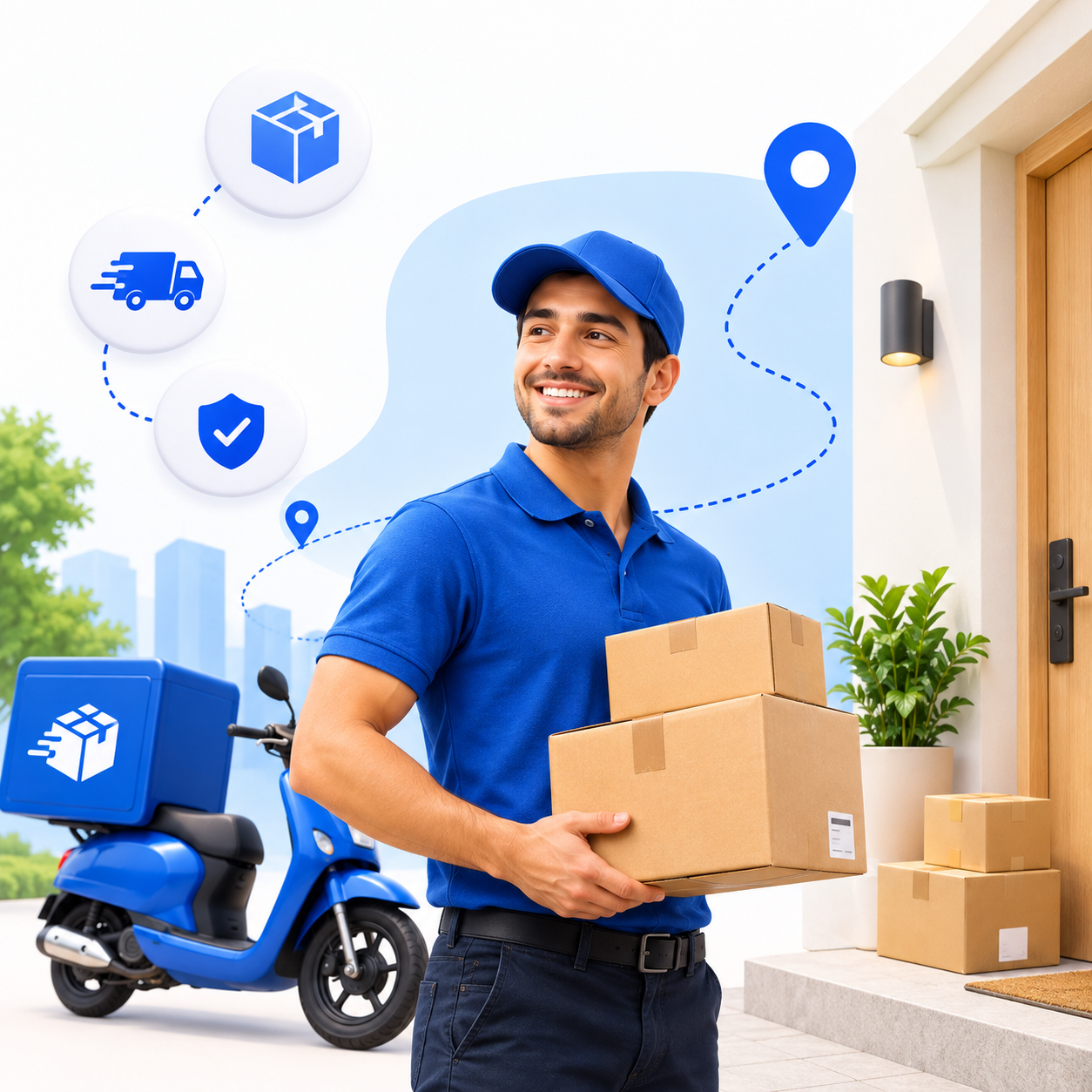 Courrier app screen