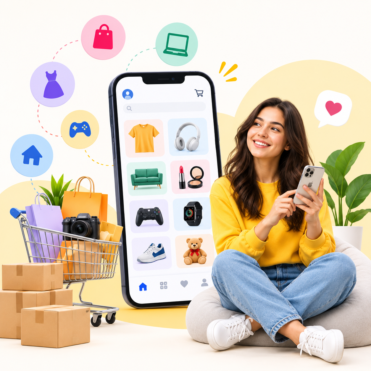 Marketplace app screen